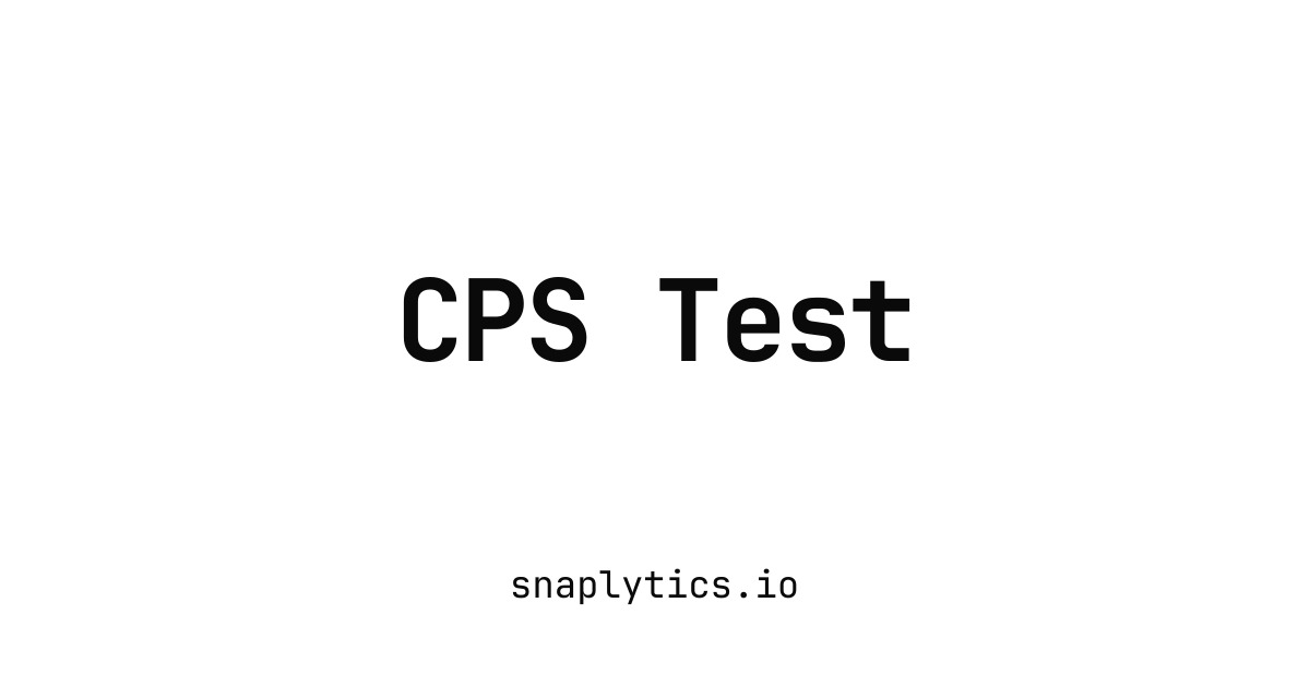 CPS Test