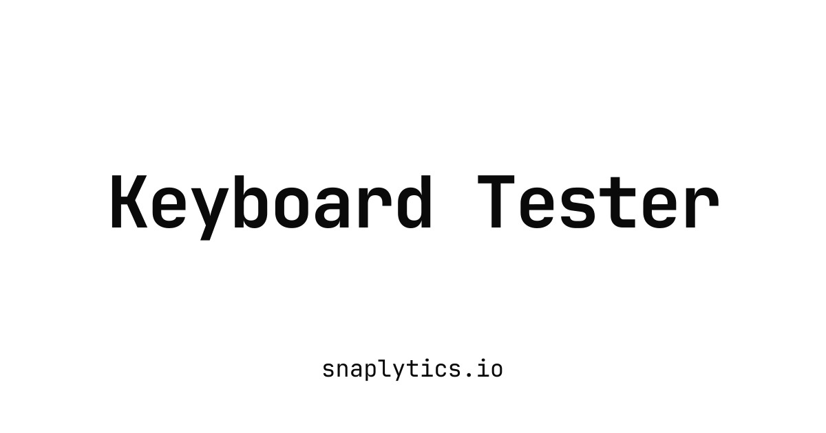 Keyboard Tester